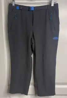 The North Face Size Small Capri Outdoor Hiking Athletic Capri Pants Blue Black