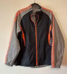 BCG women, active lifestyle, contrast, striped jacket, size XL BNWT