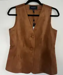 BCBG Suede Vest