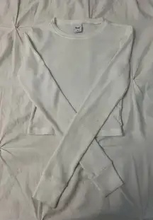 TNA Aritzia Long Waffle Sleeve Top