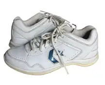 CONVERSE White Sneakers Leather Tennis Cheerleading Shoes Athletic Womens Size 5