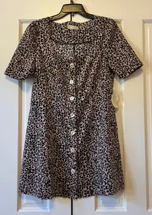 Altar'd State NWT  Rosalyn Animal Print Button Front Dress