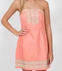 #121 MUD PIE strapless dress