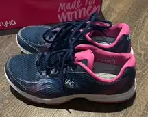 Ryka Womens Devotion Plus 2 Walking Shoe Size 9 M Pink and Blue‎
