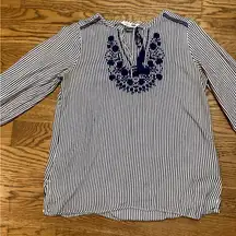 Old Navy Tunic. Blue/white stripe. Medium