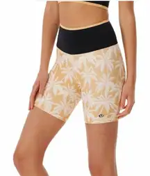 Rip Curl Tan‎ and Black Mirage Surf Palms Shorts