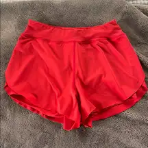 Women's Red Athletic Shorts
