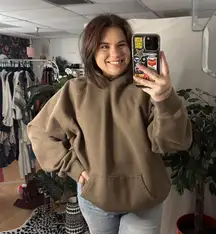 Essentials Fear of God Classic Pullover Hoodie Brown Size Large