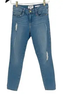 FRAME‎ Denim Stretch Cropped Le Skinny de Jeanne Echo Park Size 28