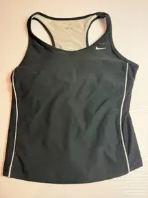 Nike Dri-Fit‎ Activewear Tank Top Racerback Athletic Sleeveless Black White M