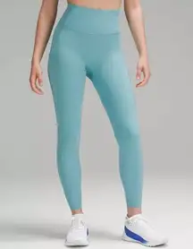 Lululemon Fast and Free High Rise Tight Tidal Teal Leggings 12 NWT
