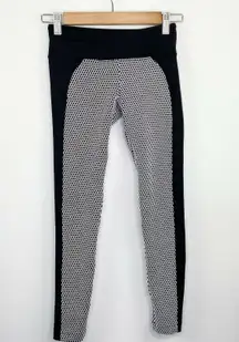 Koral Polarize Black White Honeycomb Design Leggings Women's Size Small S‎