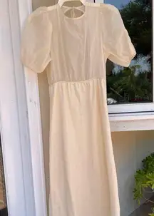 NWT beige Zara midi dress