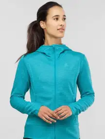 SALOMON Womens Right‎ Nice Mid Hoodie Jacket Size Large