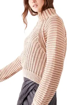 Free People Sweetheart Mock Neck Sweater Size Medium