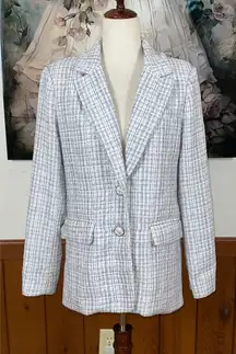 Awesome 7 For All Mankind Plaid Chenille Blazer!