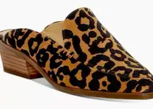 Lucky Brand NWB  Leopard Heeled Mules 7 M