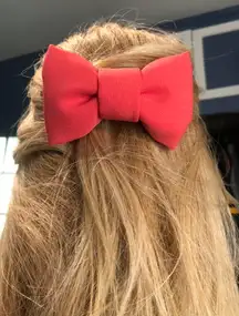 Pink/coral Small Bow