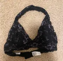 black lace bralette