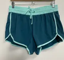 LL Bean Shorts Womens Lightweight Running Training Teal Green NO SIZE TAG