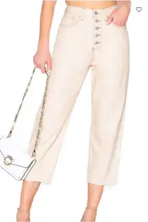 Free‎ People We The Free Barrel Jean in Ivory Size 27