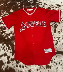 Angels Team Jersey button up size small 