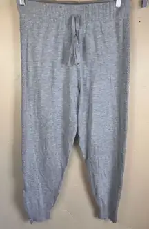 Joie Women's Jogger Sweatpants Size Large Heather Gray Casual‎ Drawstring Cozy