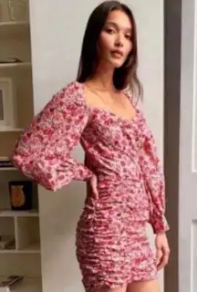 Pink Floral Dress 