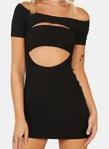 Edikted‎ Ribbed Cutout Mini Dress