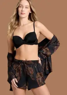 NWT  Auden™ Women's “The Daydream” Lace Push-Up Demi Bra - Black 36 D