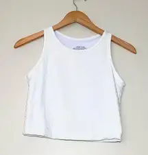 Zyia White Leopard Crop Tank