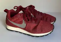 Nike MD Runner 2 Burgundy Red Retro Running Shoes Women’s 6.5 EUR 39 Sneakers