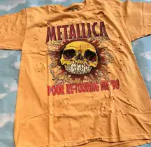 UO Metallica Poor Re Touring Me T-shirt Sz M