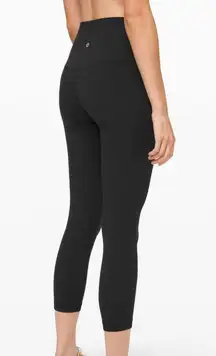 Lululemon Black Hi-Rise Waist Align Leggings Cropped 4 23"