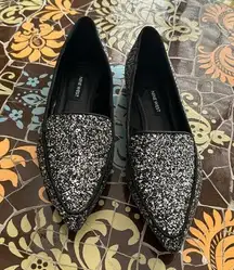 Nine West  GLITTER FLAT SHOES Sz: 7