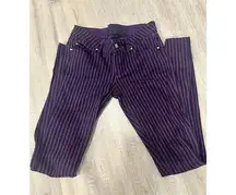 Vintage Skelanimals Hot Topic purple Goth black size 5 jeans RARE