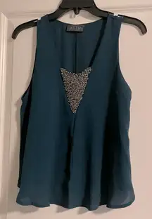 ASTR beaded cropped swing tank - M