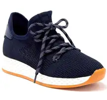 NEW JSLIDES Ophelia Knit Sneaker Navy Blue Shoes Womens Size 10M Lace‎ Up