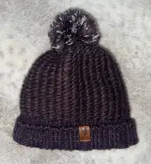 The North Face Dark Knit Beanie with Pom-Pom