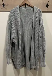 Free People Nightingale Grey Cardigan Size Large
