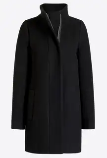 J. Crew Wool Cocoon City Pea Coat Size 6 Black J6140
