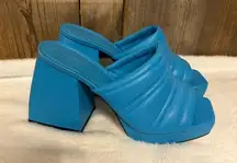 Circus by Sam Edelman Turquoise Block Heel Mules