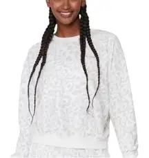 Spiritual Gangster Snow Leopard Bridget Sweatshirt Size XS