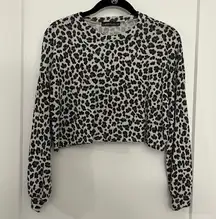 Rose Cheetah Crop Top