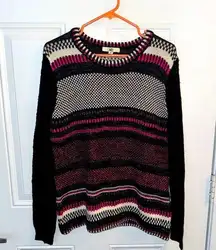 Ya Los Angeles Size M Super Cute Striped Sweater