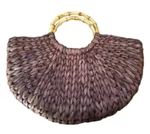 Saenza 100% Straw Beach Handbag Beach Summer Vacation Travel Boho Chic Coastal