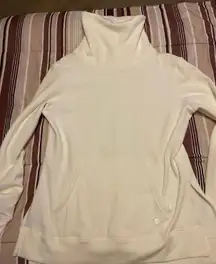 White Turtle Neck Hoodie 