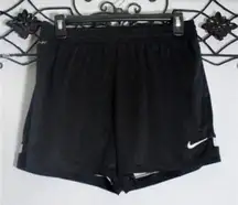 Nike Dri Fit Activewear Shorts Size M Black Lined Drawstring