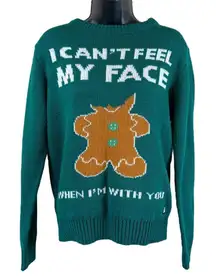 AMERICAN STITCH, Gingerbread, “I Can’t Feel My Face” Ugly Christmas Sweater