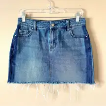 PACSUN | Blue Denim Cut-off Mini Skirt Sz 25